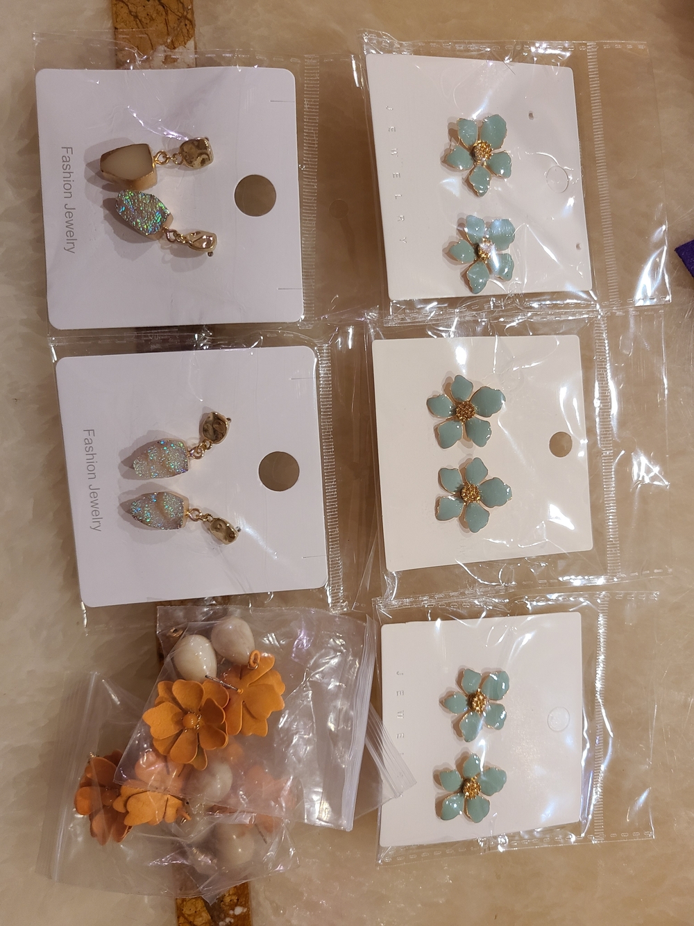 Bundle Sale Assorted Earrings - Gold Detail